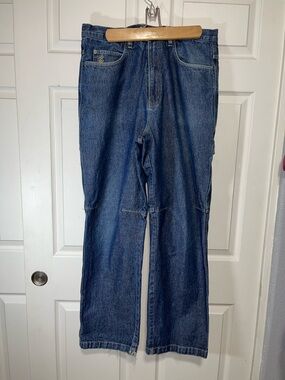 Y2K Rocawear Men's Dark Blue Relaxed Fit Jeans